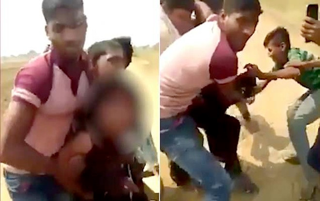 Phẫn nộ nhóm thanh niên cười cợt khi xé quần áo và quấy rối thiếu nữ giữa ban ngày Ảnh 2