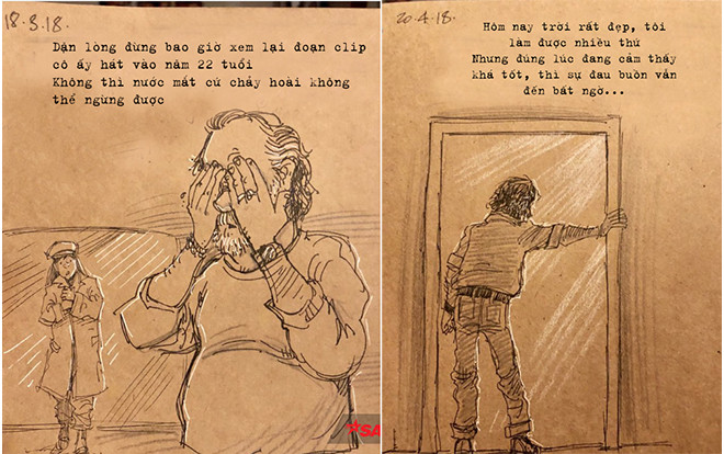 Nhật ký bằng tranh đẫm nước mắt của người đàn ông mất vợ đột ngột, một mình nuôi 2 đứa con gái Ảnh 2