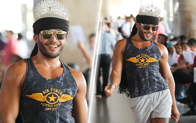 Clip: Vừa đến Việt Nam, 'Thánh catwalk' Sinon Loresca đã đeo ngay vương miện trổ tài 'thả dáng' điên đảo Ảnh 2