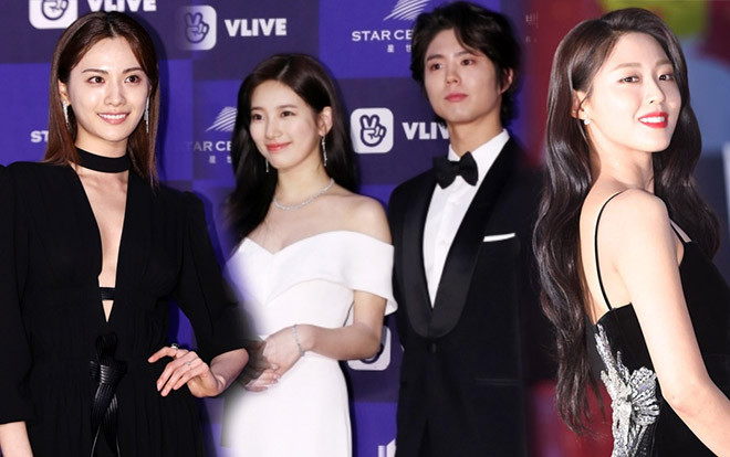 Thảm đỏ Baeksang 2018: Suzy tỏa sáng cùng Park Bo Gum cho đến khi Seolhyun và Nana xuất hiện Ảnh 2