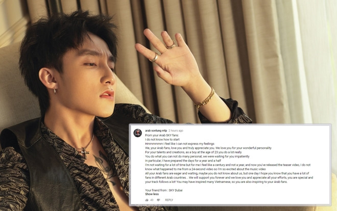 Fan Ả Rập viết tâm thư cho Sơn Tùng M-TP: 'Chờ đợi MV khiến mình cảm thấy như cả thế kỷ' Ảnh 2
