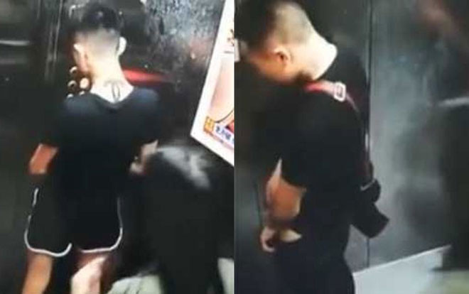 Ngán ngẩm 2 thanh niên tiểu bậy trong thang máy, bạn gái thậm chí còn tiếp tay Ảnh 2
