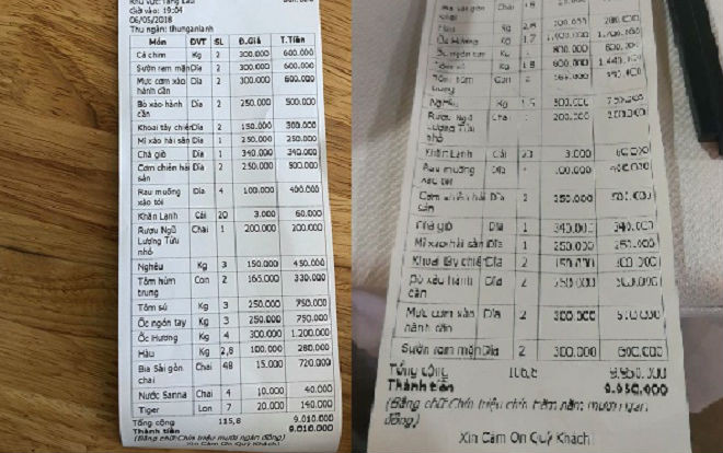 Vụ nhóm khách Trung Quốc không trả tiền và gây gổ với phía nhà hàng: Nhân viên tính nhầm gần 1 triệu đồng Ảnh 2