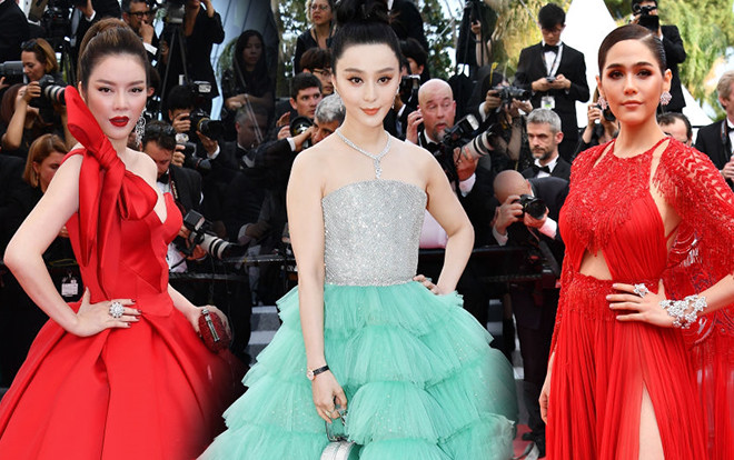 Phạm Băng Băng xinh như công chúa, Lý Nhã Kỳ và Chompoo Araya rực rỡ tại thảm đỏ LHP Cannes 2018 Ảnh 2