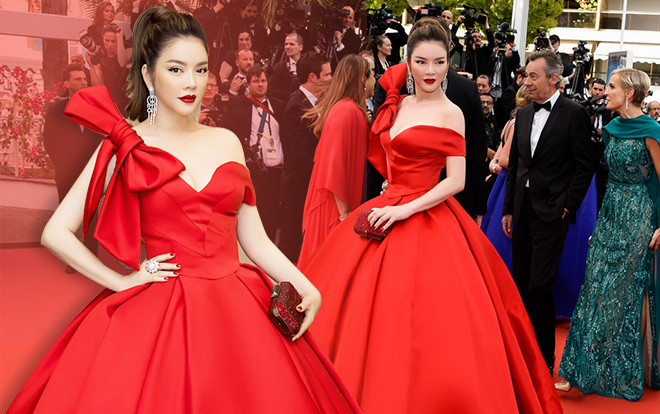 Lý Nhã Kỳ hóa công chúa Cinderella khoe vòng 1 gợi cảm trên thảm đỏ ngày khai mạc Cannes 2018 Ảnh 2