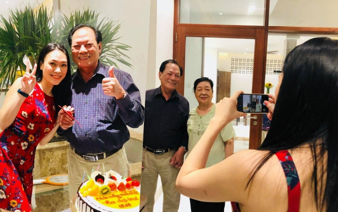 Bận rộn chạy show đến mấy, Mỹ Tâm vẫn đón sinh nhật bố bên đại gia đình Ảnh 2