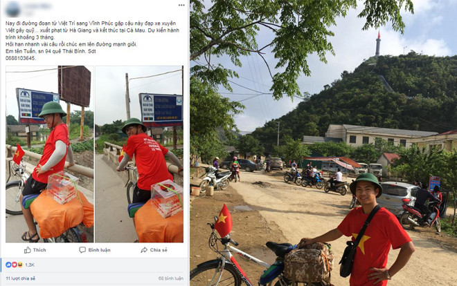 Ấm lòng trước hành động đạp xe xuyên Việt quyên góp cho người nghèo chàng trai 9X Ảnh 2