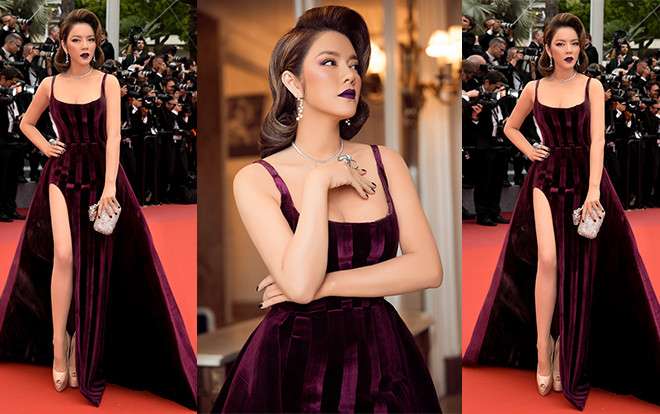 Thảm đỏ Cannes ngày 3: Lý Nhã Kỳ quý phái trong sắc màu 'oải hương' Ảnh 2