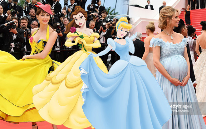 Khi 'Người đẹp và quái vật' Belle đối đầu Lọ Lem 'mang bầu' giữa LHP Cannes 2018 Ảnh 2