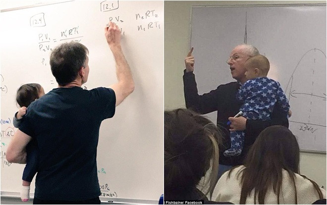 Những Giáo sư vừa giữ trẻ vừa giảng bài cùng câu chuyện nhân văn phía sau khiến nhiều người cảm phục Ảnh 2