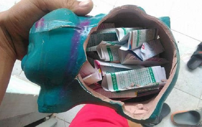 Nhịn ăn nhịn uống để nuôi lợn đất đến ngày 'xuất chuồng', nam sinh gục gã vì ruột đã bị rút hết Ảnh 2