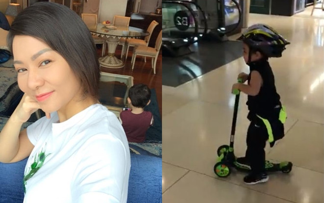 'Rụng tim' với hình ảnh kháu khỉnh và tinh nghịch của con trai Thu Minh Ảnh 2