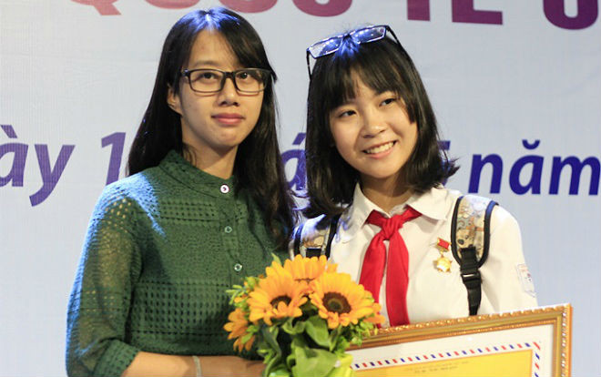 Người mẹ bật khóc trước bức thư 'du hành xuyên thời gian' gửi tặng bé Hải An của nữ sinh lớp 8 Ảnh 2