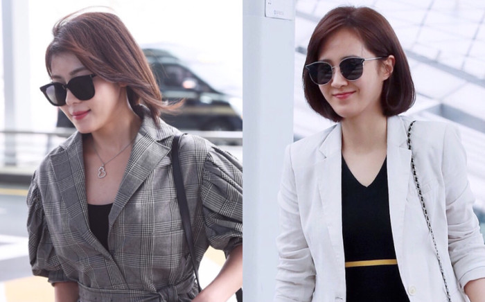 Ngạc nhiên khi Ha Ji Won và Yuri (SNSD) trông giống như chị em sinh đôi tại sân bay Ảnh 2
