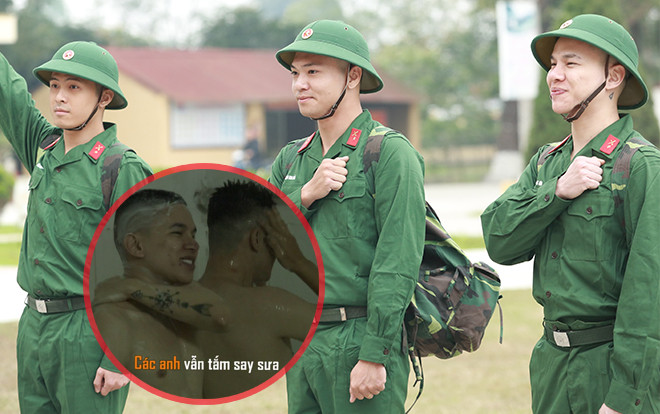 Mải mê tắm gội, Hoàng Tôn - Gin Tuấn Kiệt 'gây họa lớn' ngay ngày đầu nhập ngũ Ảnh 2