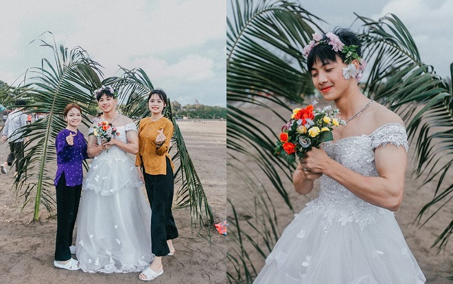 Bộ ảnh kỷ yếu tái hiện đám cưới 'cô dâu là nam' độc nhất của teen Hải Phòng Ảnh 2