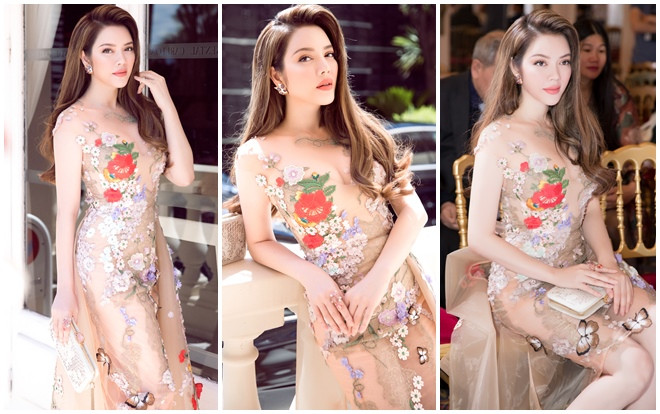 Diện váy xuyên thấu của nhà thiết kế Việt, Lý Nhã Kỳ nổi bật ở show thời trang tại Cannes Ảnh 2