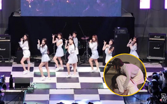 Kiệt sức nhưng vẫn cố hoàn thành phần diễn, Jisoo (Lovelyz) gục ngã ngay trên sân khấu Ảnh 2