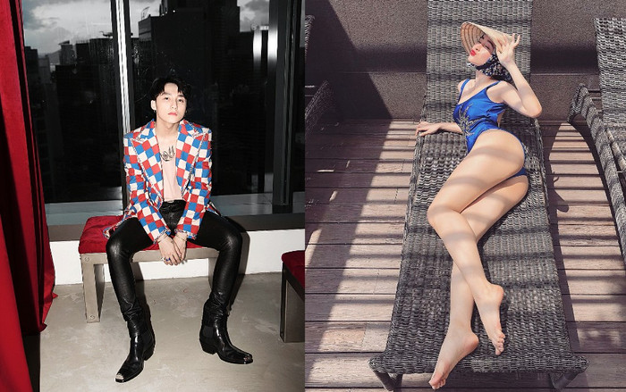 Angela Phương Trinh gây shock khi phối đồ bơi cùng nón lá, Sơn Tùng diện cây hàng hiệu trăm triệu vi vu tại Hong Kong Ảnh 2