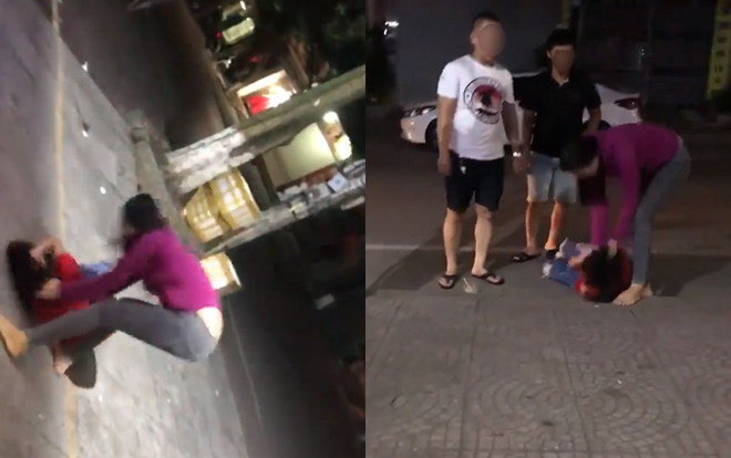 Vợ túm tóc đập đầu nhân tình xuống đường, chồng can ngăn không được liền phóng ô tô bỏ đi Ảnh 2