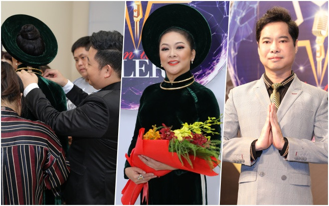 Quang Lê tỉ mỉ tận tay chỉnh sửa trang phục cho Như Quỳnh, Ngọc Sơn bảnh bao với vest lịch lãm Ảnh 2