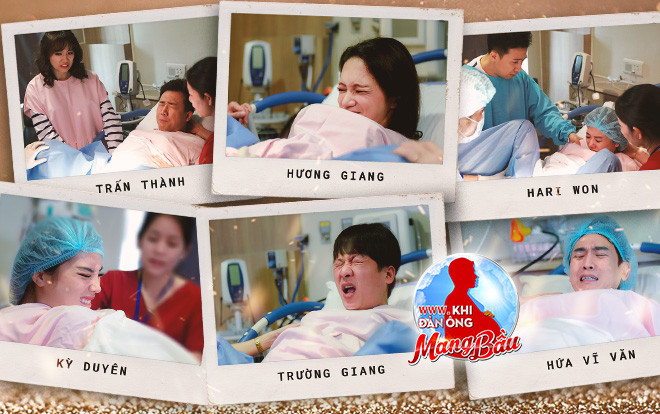 Hé lộ khoảnh khắc lâm bồn đau 'động mây xanh' của dàn sao Việt trong trailer 'bom tấn' Khi đàn ông mang bầu Ảnh 2