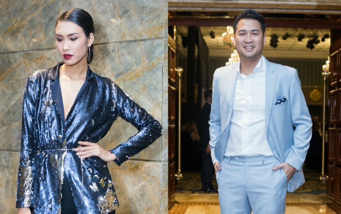 Em chồng Hà Tăng diện vest bảnh bảo, Nguyễn Oanh Next Top 'thả rông' vòng 1 dự fashion show Ảnh 2