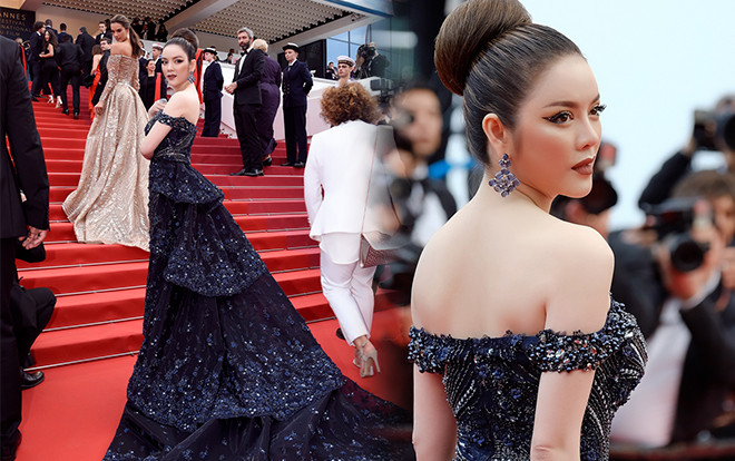 Lý Nhã Kỳ diện váy khoe vai trần lưng nuột, 'càn quét' thảm đỏ Cannes ngày áp cuối Ảnh 2