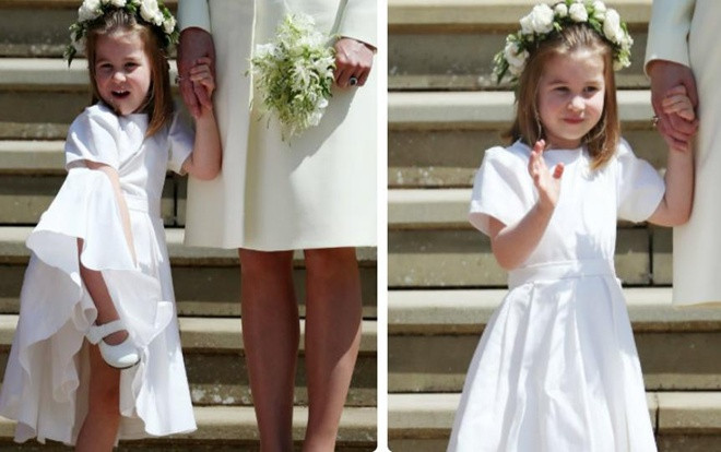 Công chúa Charlotte làm 'tan chảy' trái tim công chúng trong đám cưới chú Harry Ảnh 2