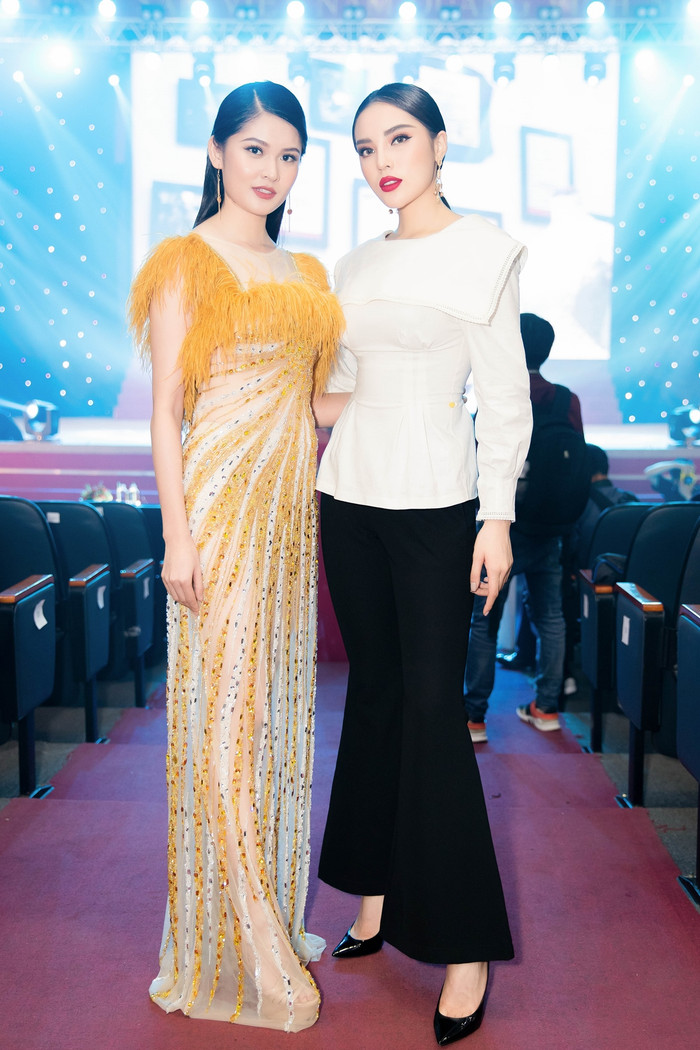 Hoa hậu Kỳ Duyên diện áo khoét lưng sâu hun hút làm giám khảo nhan sắc Ảnh 6