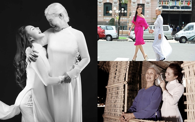 Xúc động ngắm lại loạt ảnh tình mẫu tử sâu sắc của Vy Oanh và mẹ Ảnh 2