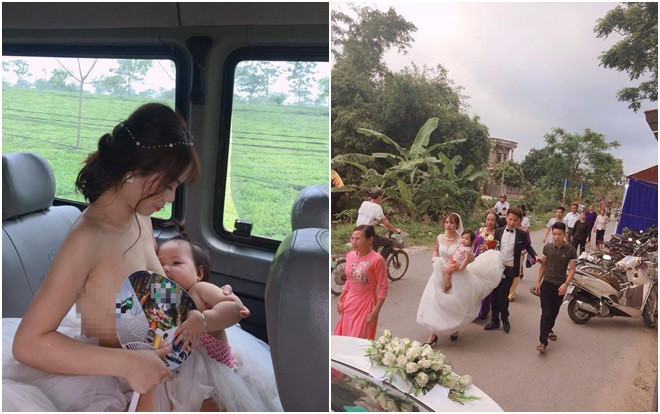 'Cô dâu cho con bú trên xe hoa' - Bức ảnh khiến ai cũng thấy rưng rưng xúc động lại có bí mật hậu trường thế này Ảnh 2