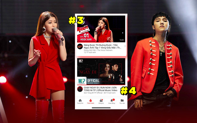 Ngọc Ánh - team Noo Phước Thịnh nhanh chóng vượt mặt Sơn Tùng M-TP trên top trending Youtube Ảnh 2