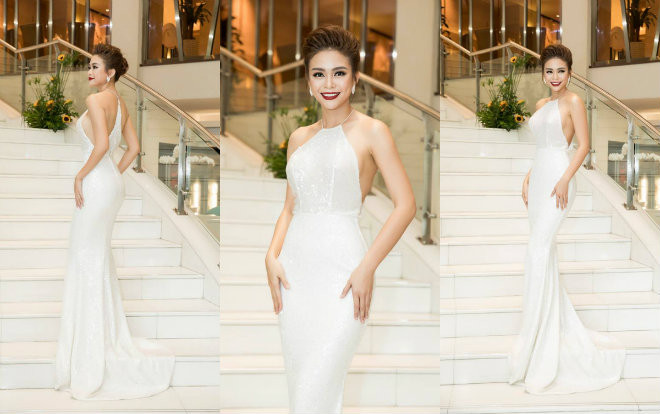 Mâu Thủy diện mốt không nội y với đầm đuôi cá, khoe vòng ba 93 cm tại sự kiện Ảnh 2