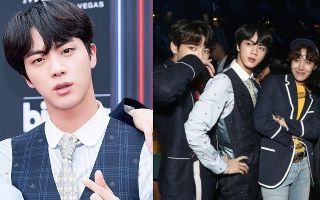 Vẻ đẹp xuất thần của Jin BTS gây bão cộng đồng mạng tại Billboard Music Awards 2018 Ảnh 2