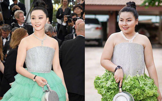 Trang phục thảm đỏ Cannes bị cosplay gây cười, Phạm Băng Băng bất ngờ đáp trả! Ảnh 2