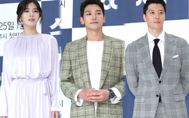 Họp báo 'Sketch': Lee Sun Bin mờ nhạt, 'bố một con' Bi Rain - Lee Dong Gun đẹp cuốn hút đốn tim fan Ảnh 2