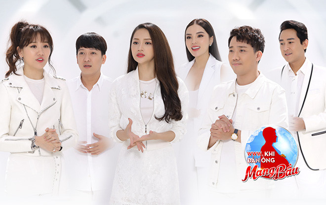 Tập 1 'Khi đàn ông mang bầu': Không hẹn mà gặp, 3 cặp đôi 'Kỳ-Vĩ, Xìn-Ri, song Giang' đều diện đồ trắng cùng tông Ảnh 2