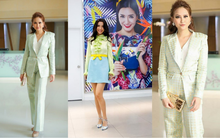 Bích Phương hóa 'tắc kè bông' cùng váy áo màu mè, nắm tay Khánh Ngân vào top sao xấu tuần Ảnh 2