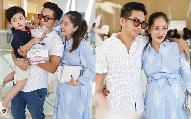 Cận ngày sinh, Khánh Thi rạng rỡ cùng Phan Hiển đưa Kubi dự lễ bế giảng Ảnh 2