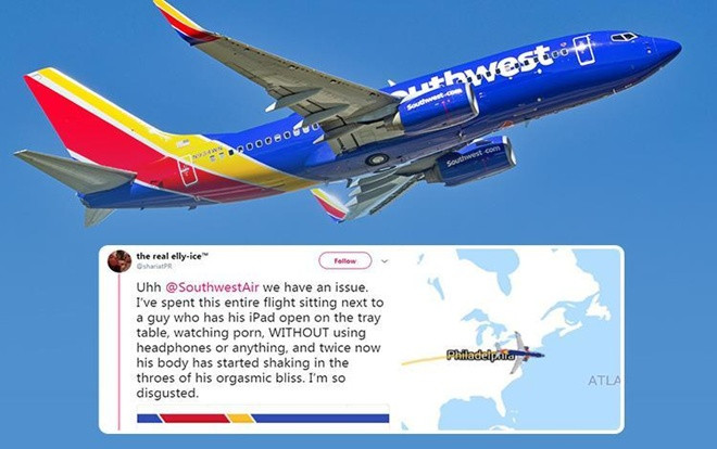 Hãng hàng không Mỹ điều tra vụ nam hành khách bị tố thủ dâm trên máy bay Ảnh 2