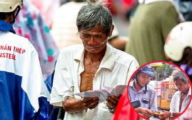 Phía sau bức ảnh 'ông cụ khóc trong mưa' là câu chuyện về lão 'khờ' 20 năm bán vé số ở Sài Gòn Ảnh 2