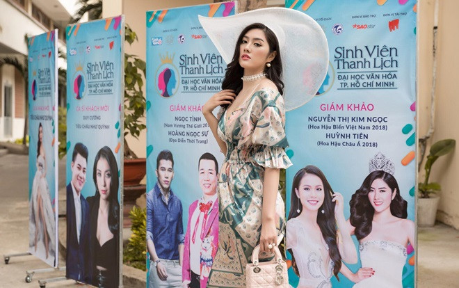 Mãn nhãn xem Hoa hậu châu Á Huỳnh Tiên nhảy cực sung, 'quẩy' hết mình cùng sinh viên ĐH Văn hóa Ảnh 2