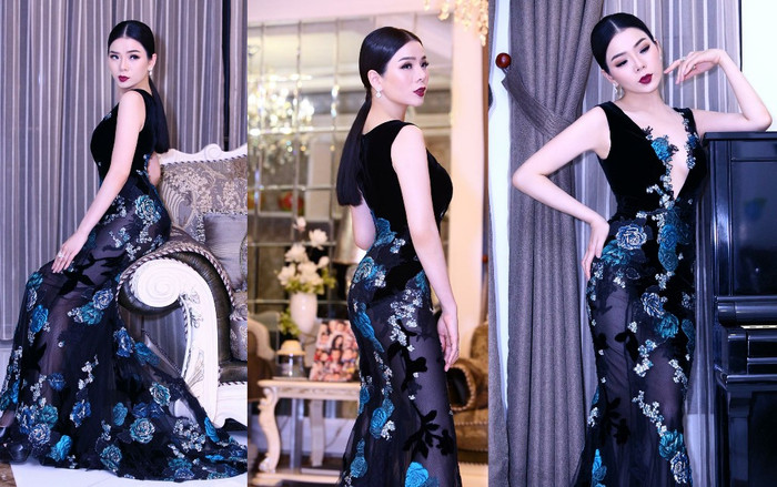 Diện váy xẻ ngực tận rốn, Lệ Quyên khoe nhan sắc yêu kiều 'thách thức' thời gian Ảnh 2