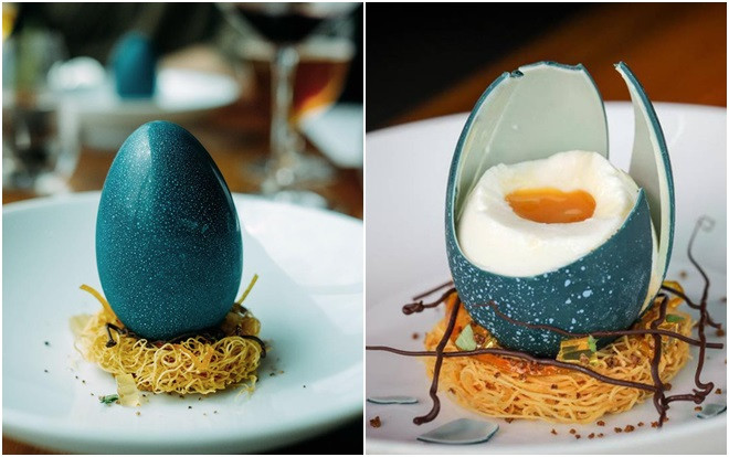 Trông như quả trứng nhưng đây lại là món tráng miệng đầy nghệ thuật từ vị đầu bếp nổi tiếng Ảnh 2