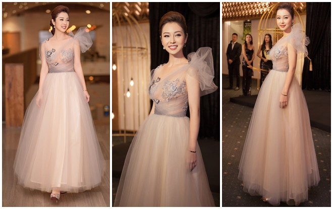 Hoa hậu Jennifer Phạm xinh đẹp tựa công chúa với thiết kế xuyên thấu khoe khéo vòng một đầy đặn Ảnh 2