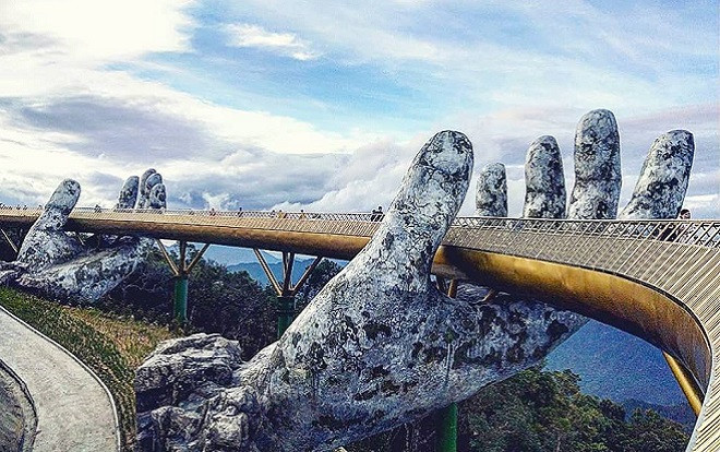 Xuất hiện cây cầu với đôi bàn tay khổng lồ siêu ấn tượng ở Đà Nẵng! Ảnh 2