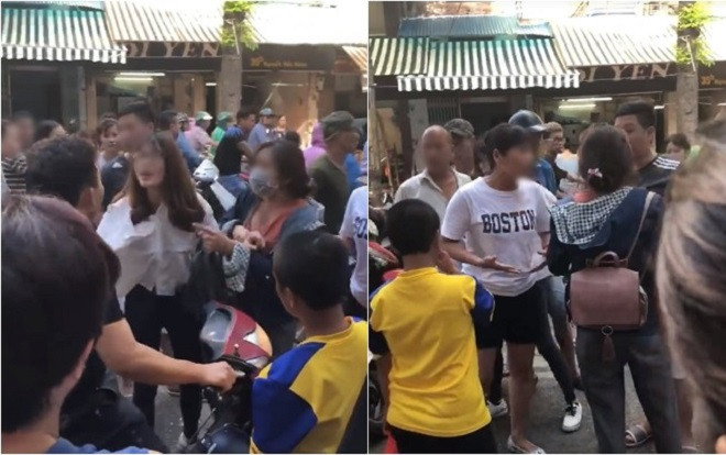 Nghi vấn ghen tuông vì bạn thân nhắn tin tình cảm với chồng, vợ trẻ lao vào giằng co giật điện thoại giữa phố cổ Ảnh 2