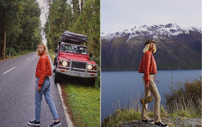 Mùa hè sang chảnh của Quỳnh Anh Shyn: Lái xe vòng quanh New Zealand, leo núi bằng… trực thăng Ảnh 2