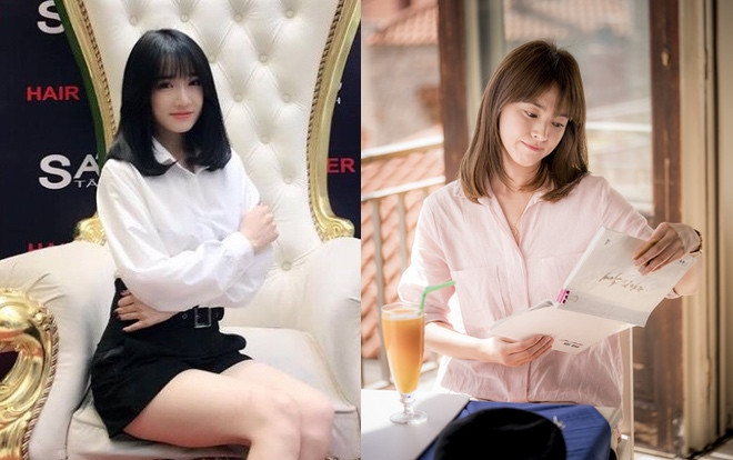 Để chung kiểu tóc Hậu Duệ Mặt Trời: Nhã Phương và Song Hye Kyo ai xuất sắc hơn Ảnh 2